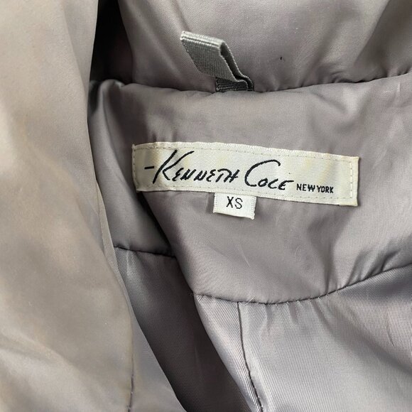 Kenneth Cole Womens Puffer Coat XS Grey Down & Feather - Picture 3 of 9